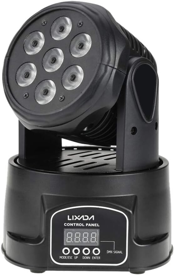 Moving Head Light 7X10W Moving Head 4 in 1 RGBW Professional 9/14 Channels DMX-5