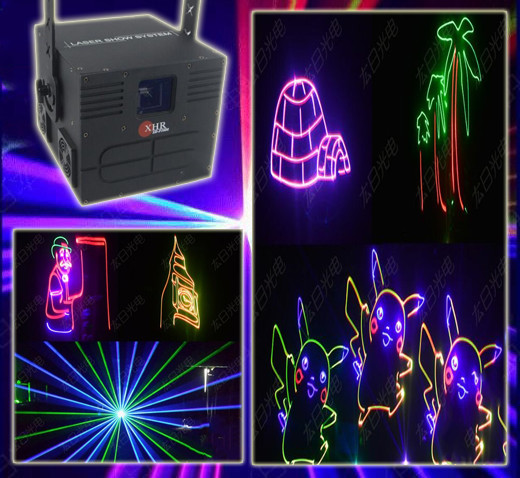 1500mw RGB Red Green Blue Full Color Animation Stage Laser Lights for KTV Xmas