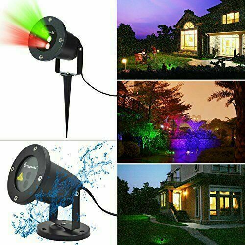 Christmas Outdoor Laser Landscape Projector Light Red and Green Waterproof ~NEW