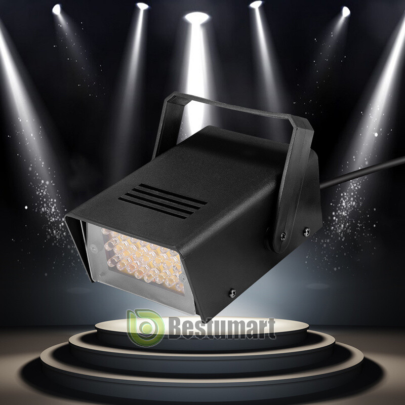 2Pcs 24 LED Mini DJ Strobe Light Single Units Dance Club Stage Light Party Disco
