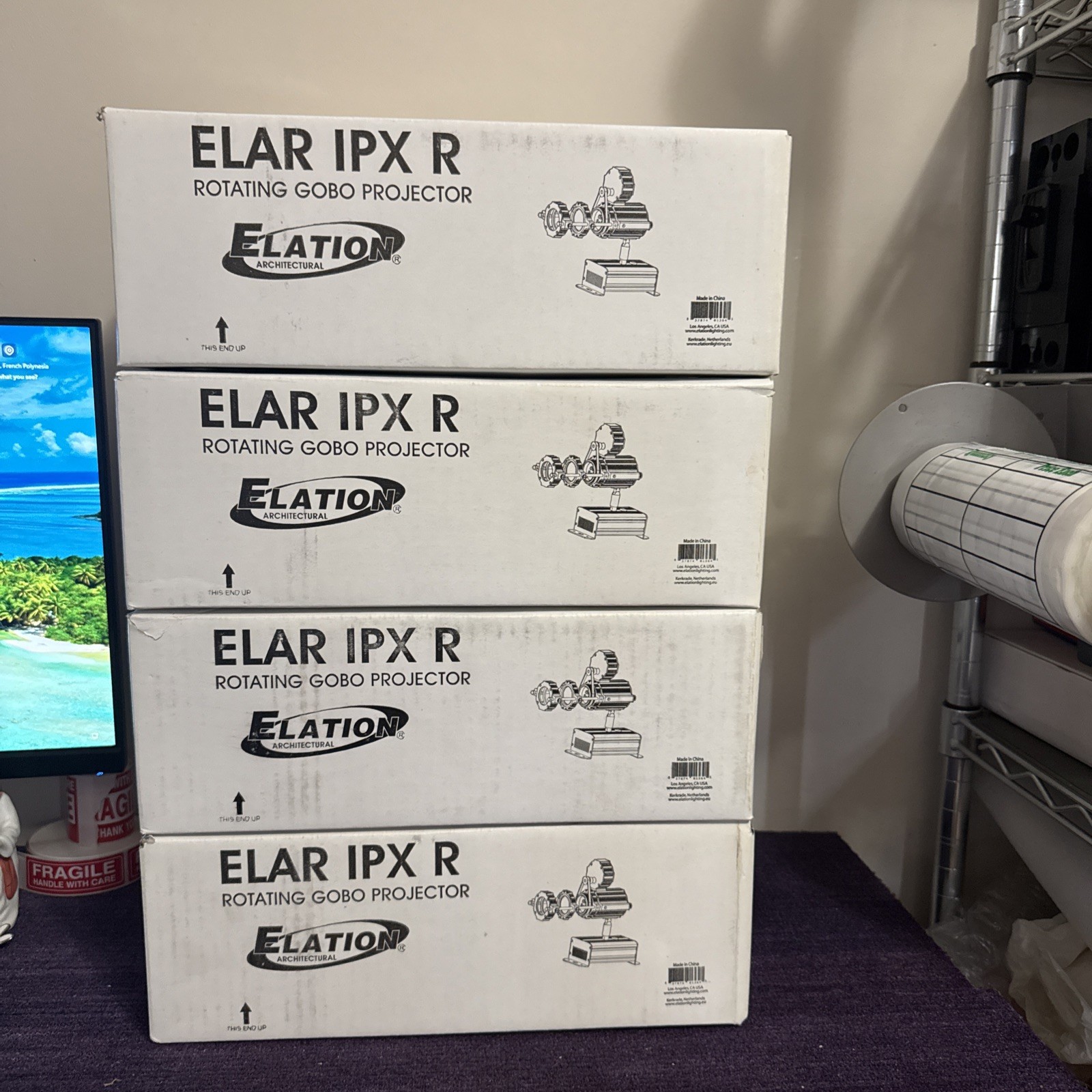 Elation ELAR IPX R Rotating Gobo Projectors, New Old Stock Sealed Box