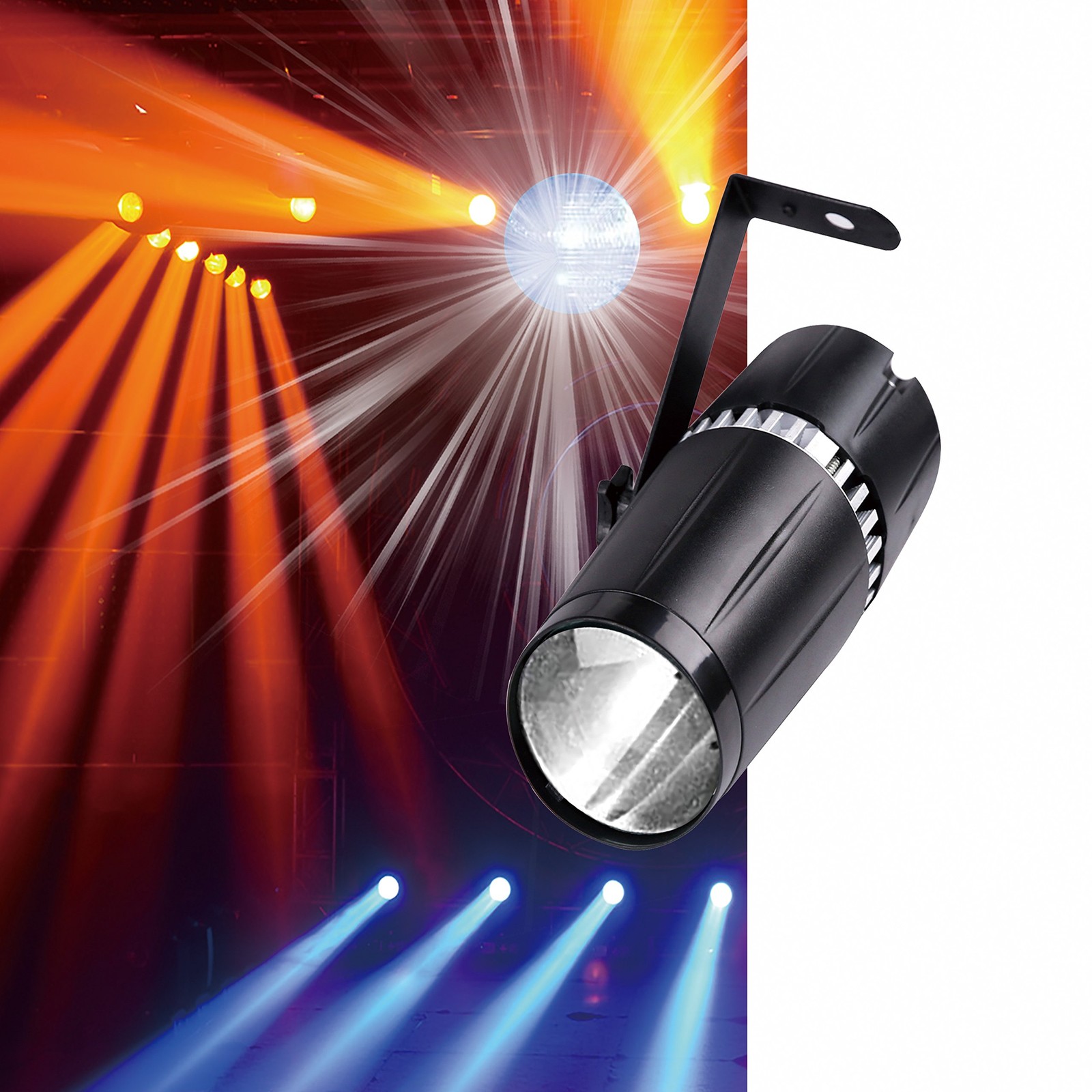 LED pinspot Stage Light,SENLAN 6W Double White/Cool White&Warm White pinspot