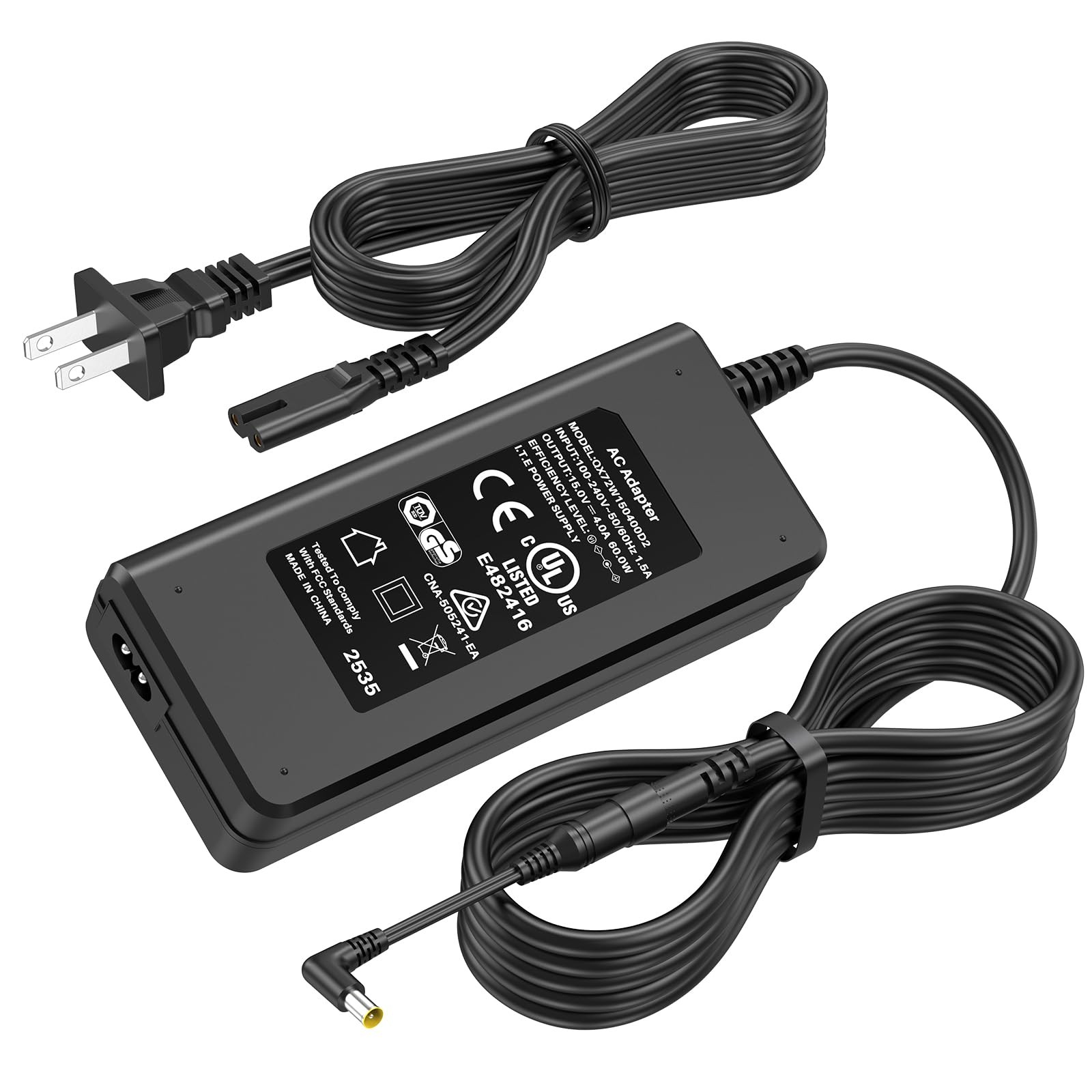 15V Charger Fit for Yamaha THR10 Guitar Combo Amplifier, Power Cord AC Adapte…
