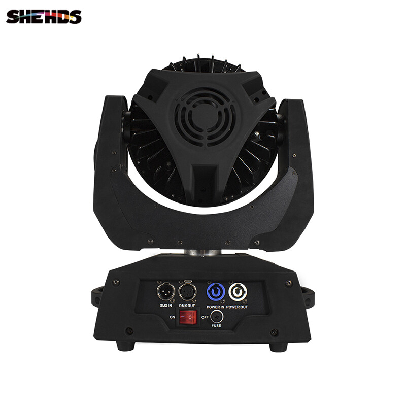 2PCS LED 36x18W RGBW+UV Wash Zoom With Flightcase Moving Head Lighting Dj Disco