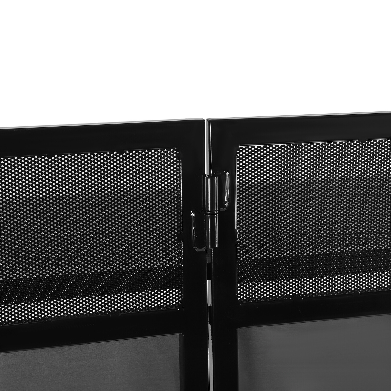 DJ Event Facade White/Black Scrim Metal Frame Booth+20″x40″Table Station+2 Lamp