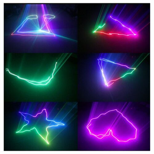 500mW LED RGB Laser Remote DMX Beam Projector Sound Scan Strobe DJ Stage Lights