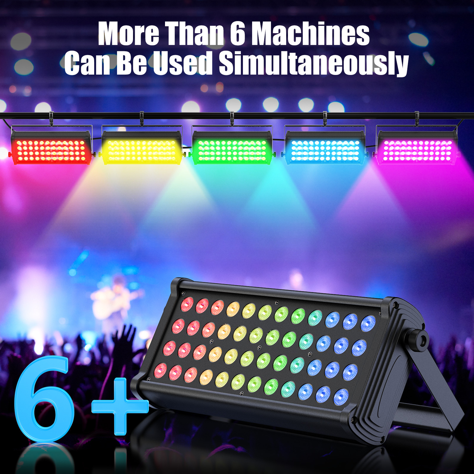 48LED Wall Washer Lights Party RGB Stage Lighting Effect Disco Club Show