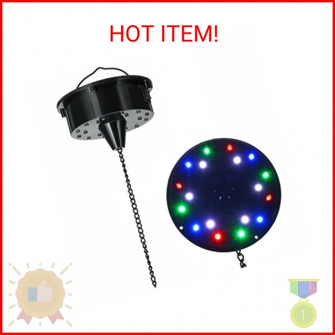 6RPM RGBW Light Rotated Motor 18LED For Mirror Disco Ball 6″ 8″ 12″ DJ Bar Party