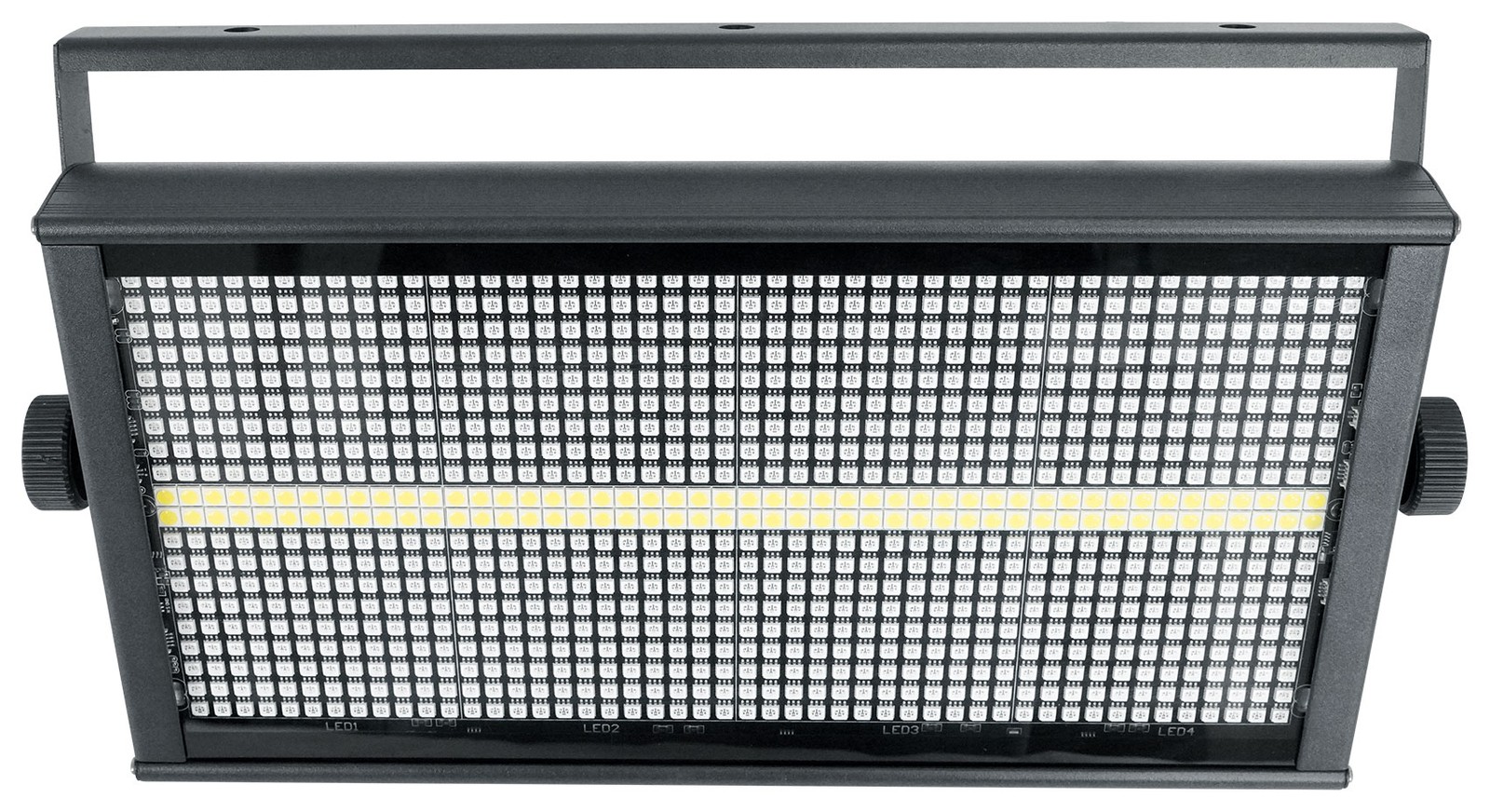 (2) Rockville STAGE PANEL 864 LED RGB Pro Stage Wash Lights+Strobe+Matrix Combo