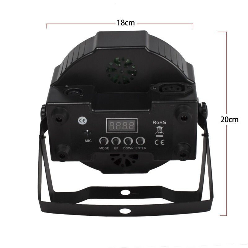 6Pcs 7x18W RGBWA+UV 6in1 Par Light LED Beam DMX Party Disco DJ Stage Lighting