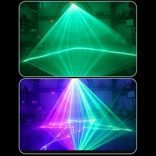 500mW LED RGB Laser Remote DMX Beam Projector Sound Scan Strobe DJ Stage Lights