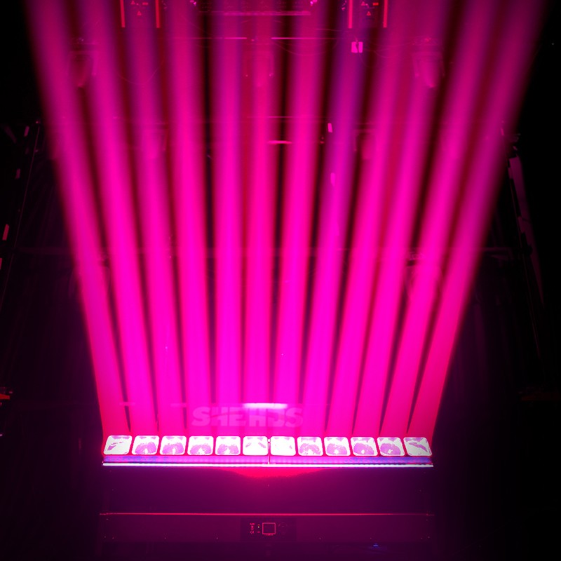 12x40W RGBW 4in1 LED Zoom Beam Moving Head Light Wash For Disco Bar DJ Party