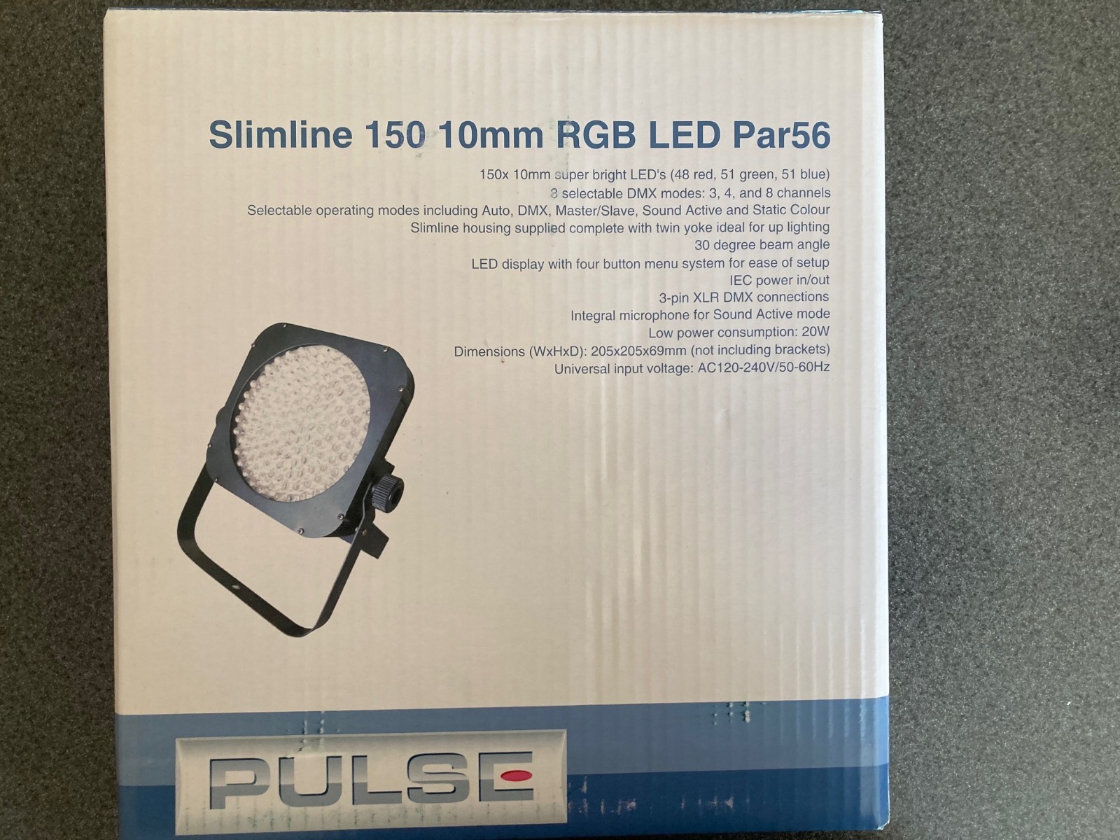 Pulse Slimlite 56 LED Slim Par Lighting Fixture