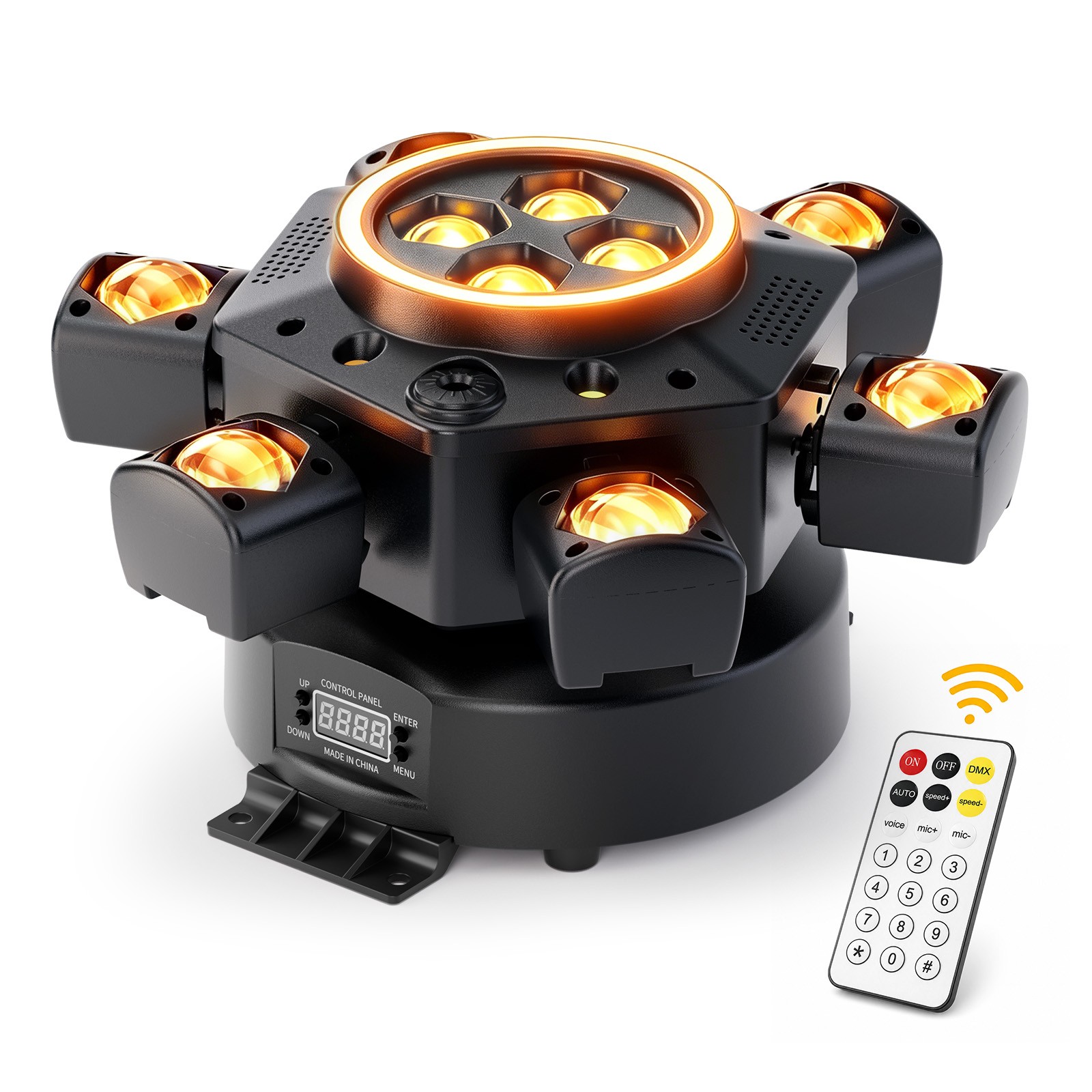 200W Laser RGBW LED Moving Head Light Disco Stage Lighting Beam DMX512 Party DJ
