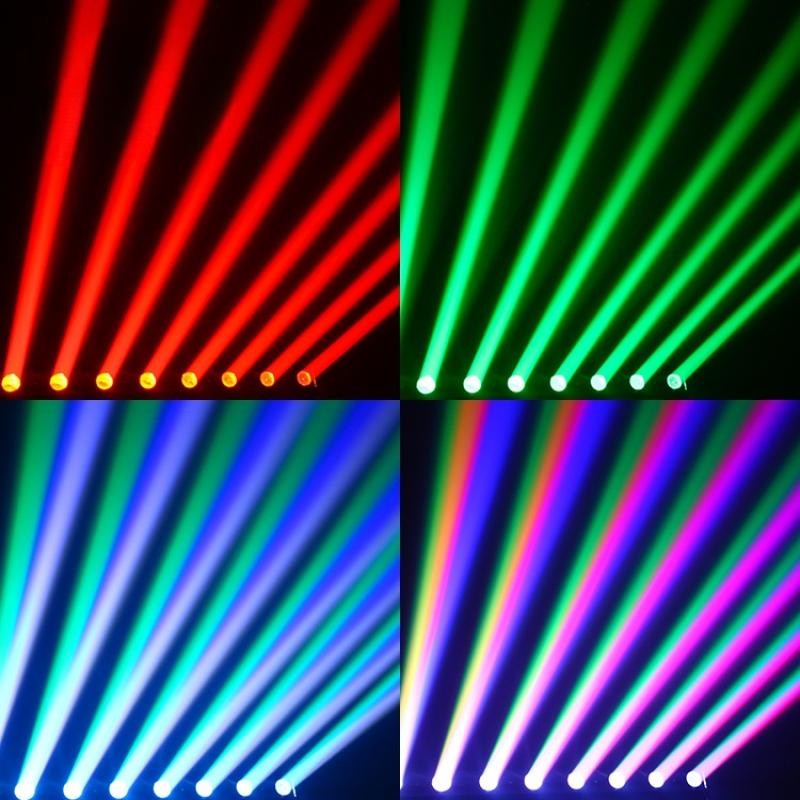 LED 8 Eyes Beam 8x12W RGBW Lighting Moving Head Stage Light For Disco Party Show