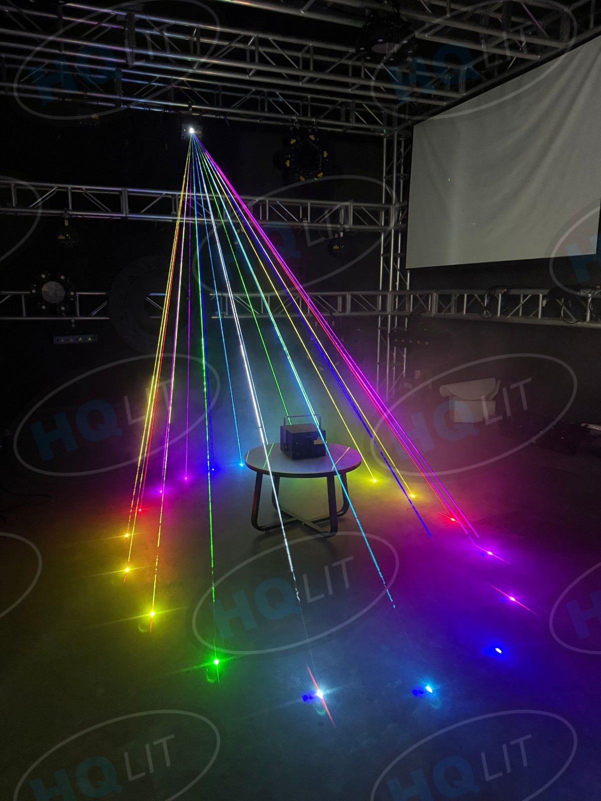 6W ILDA 3D Animation Laser RGB Full Color Light Projecter Scan Stage Christmas