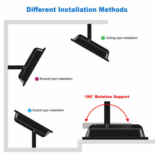 2 Pack 150W UV LED Black Light Floodlight Outdoor Party DJ Club Halloween IP66