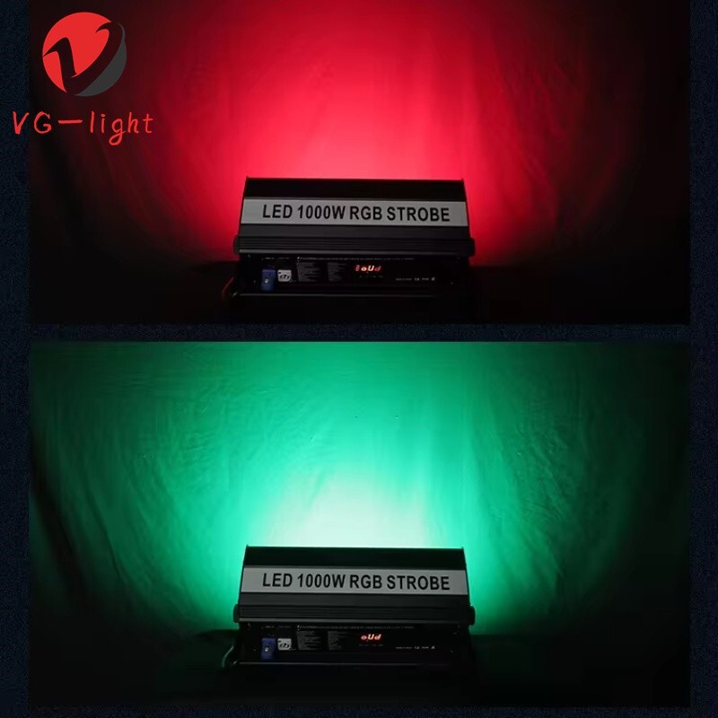 2PC Aluminum 1000w 8+8 Strobe Stage Flash Lighting RGBW LED Strobe Disco Light