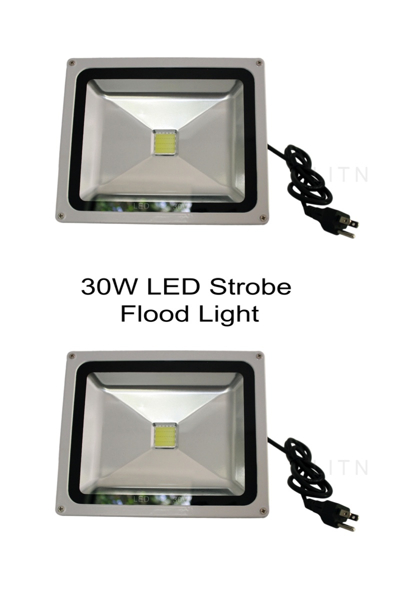 5pc 30W Strobe Light LED Flood light, Sound activated, club, DJ, disco, ktv,Xmas