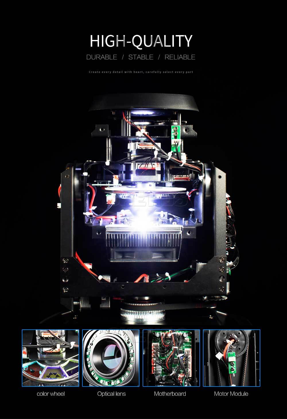 SHEHDS LED 100W Spot Gobo 6 prism moving Head lights