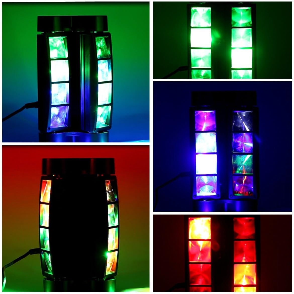 Spider Moving Head DJ Light, 8x10W LED Stage Lights RGBW Sound Activated Cont…