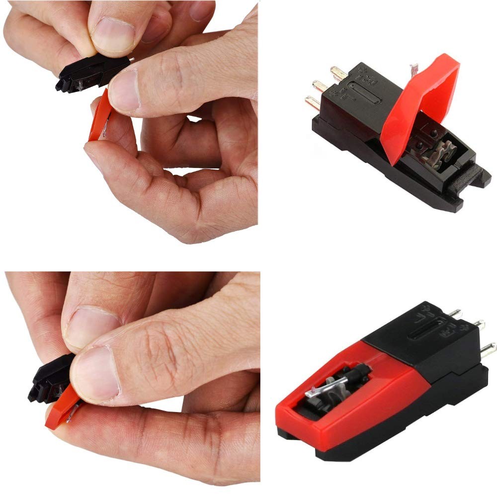 4 Pack Ruby Record Player Needle Turntable Stylus Replacement for ION Jenson