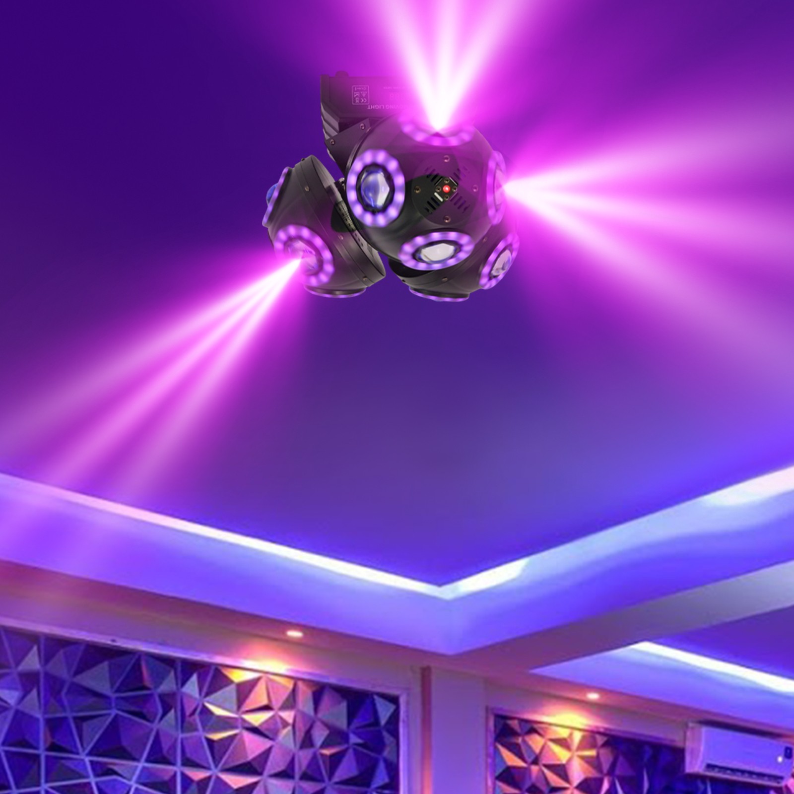 3-Head LED Party Stage Light Moving Head Stage Lights Stage Lighting DMX512 110V