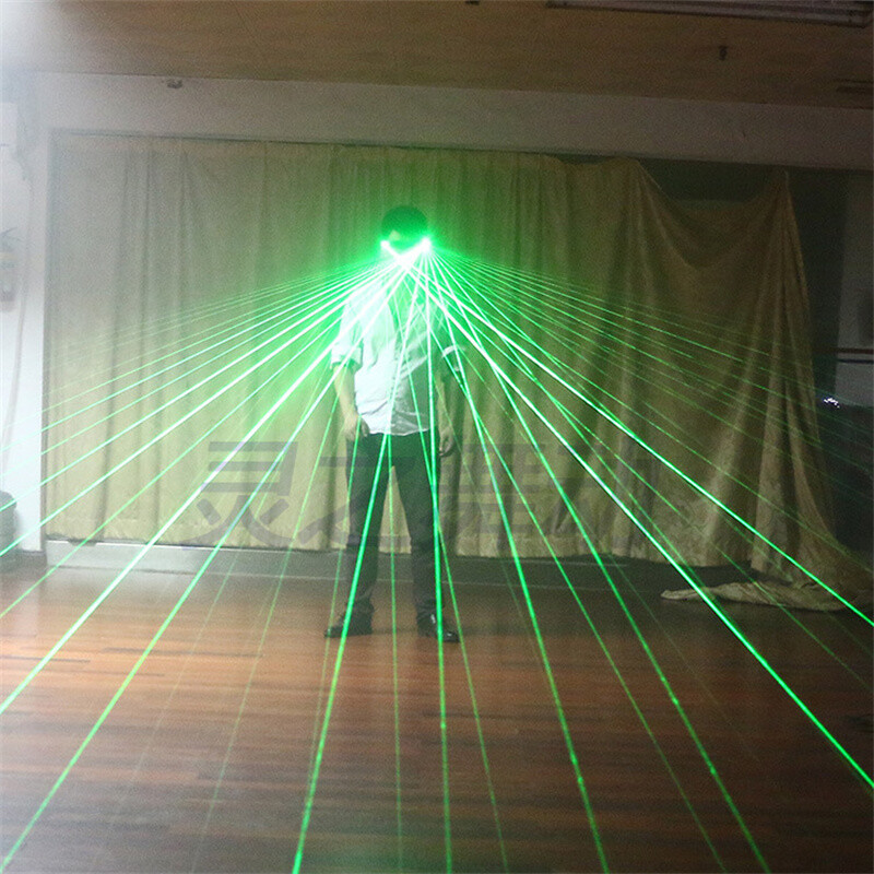 Red Green LED Light Laser Glasses Adult DJ Dancer Stage Show Party Cosplay Props