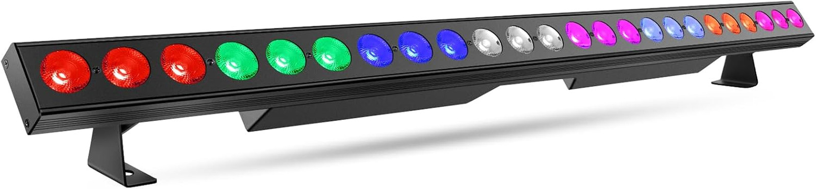 LED Stage Light Bar 150W 6-in-1 RGBWA+UV Color Changing DJ Light Bar for Party
