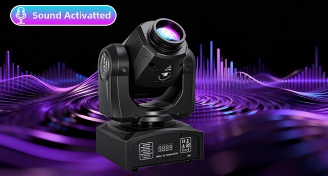 NEW 60W LED Compact Moving Head Stage Light with DMX512 Control Compact DJ Light