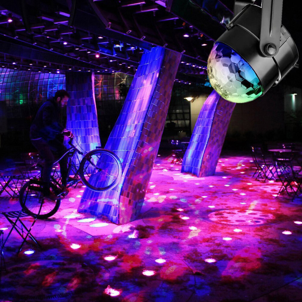 Rotating Laser Projector Stage Light LED RGB DJ Disco KTV Show Party USB Light