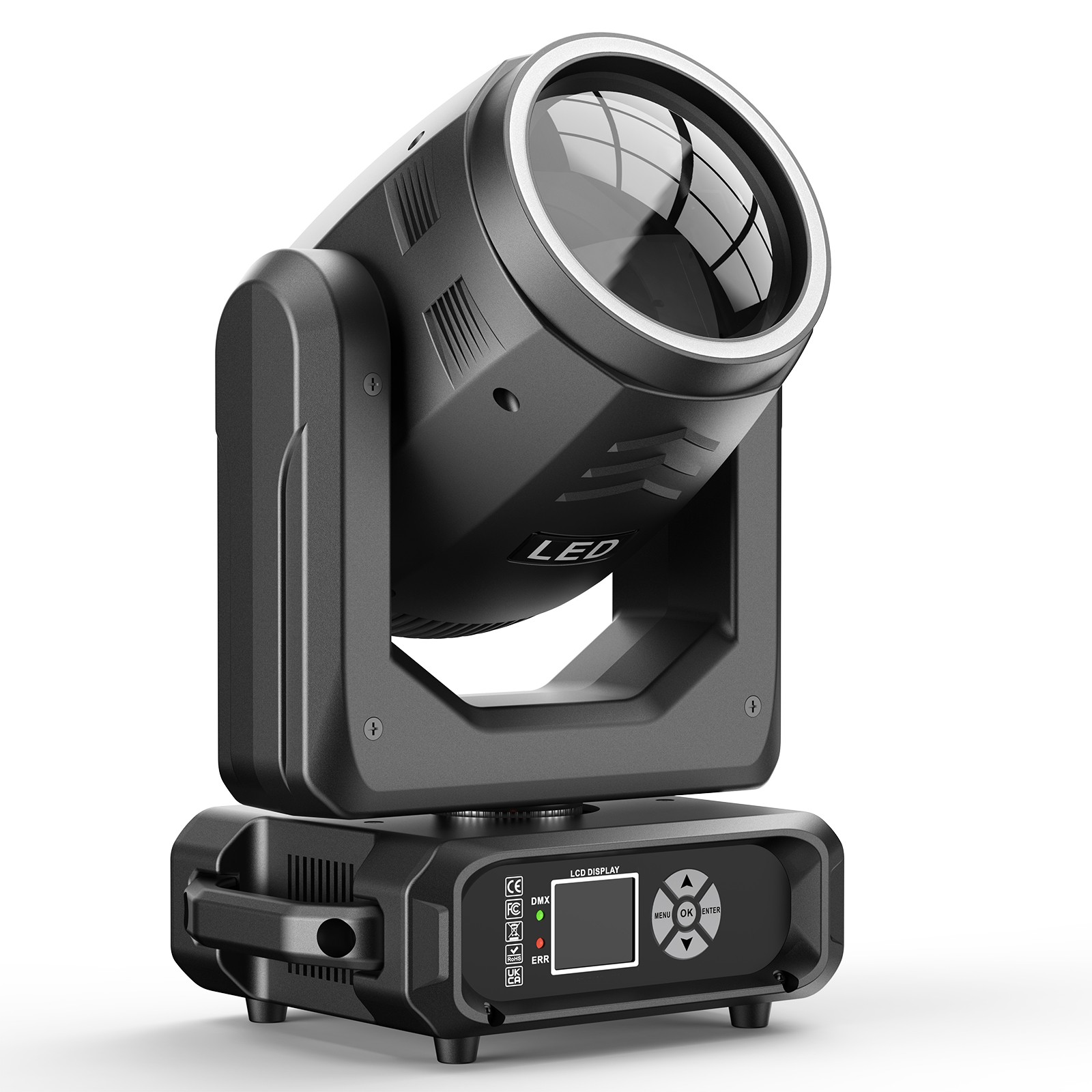 200W Rotation 18Prism LED Moving Head Light RGBW Gobo Beam Stage Lighting DJ DMX