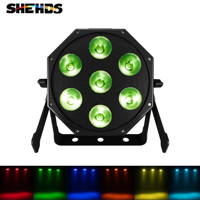 7x12W LED RGBLAC Beam GlamoPar Light Par Stage Lighting DMX DJ Bar Club Party