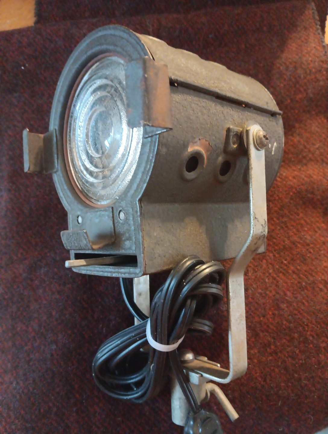 Vintage Mini Theater Lamp Adjustable Focus Working Condition 110w Circuitry