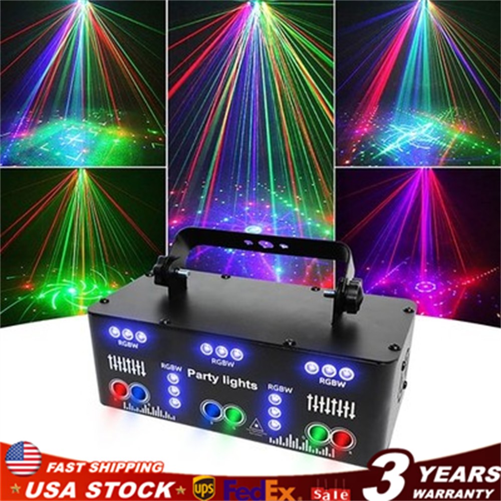 Proffessional DJ Lights 21 Lens RGB UV Disco Strobe Stage Lighting With Remote