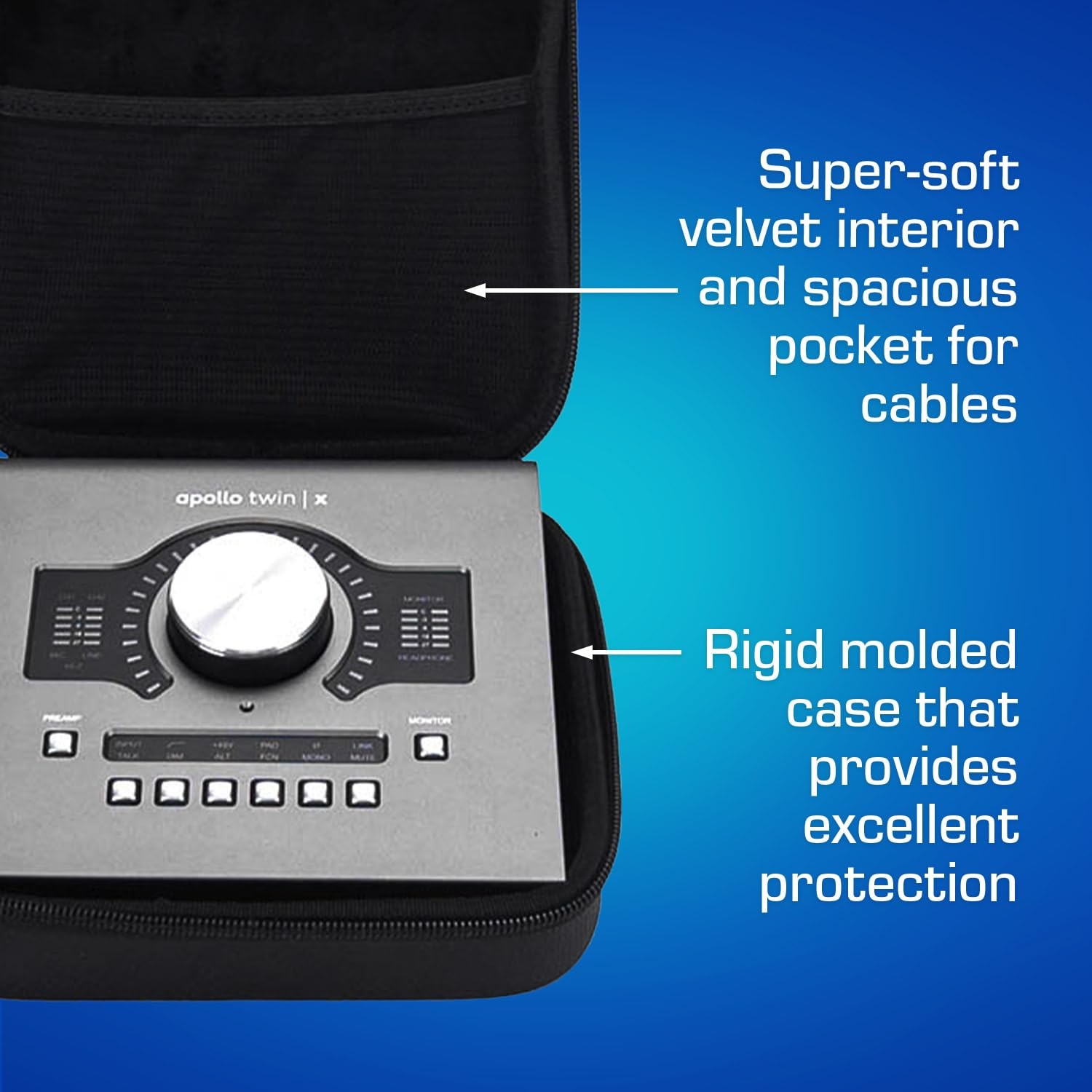Universal Audio Apollo Twin Travel Case – Custom-Fit Compact GLIDE Case