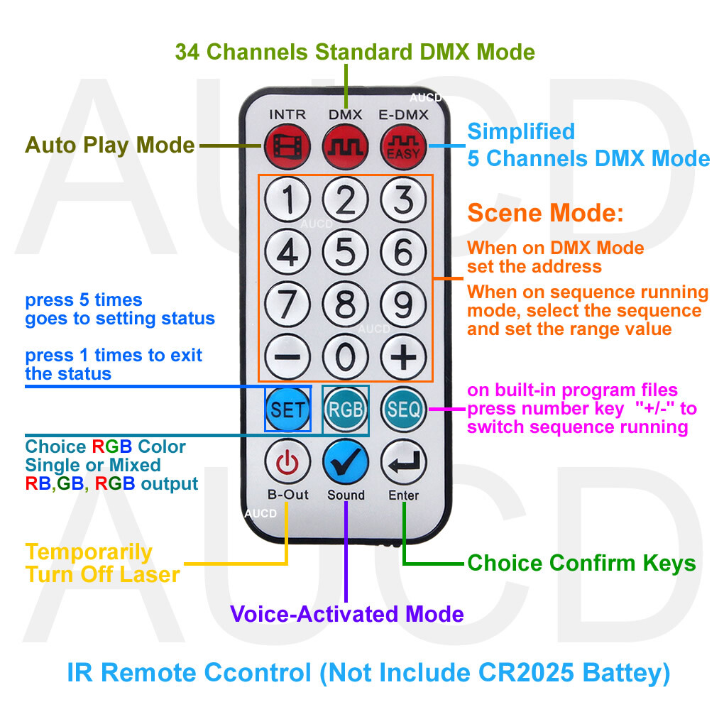 Remote APP Animation RGB Laser Projector Lights Disco DJ Party Show Stage Lights