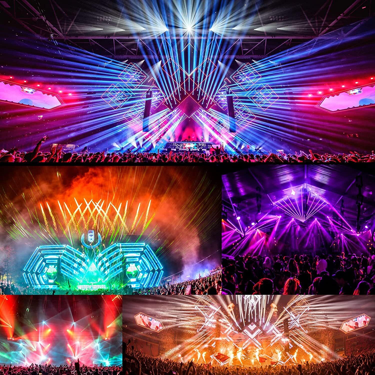 U`King 150W LED Moving Head Light Rotating 18 Prism DJ Lighting Stage Lights DMX