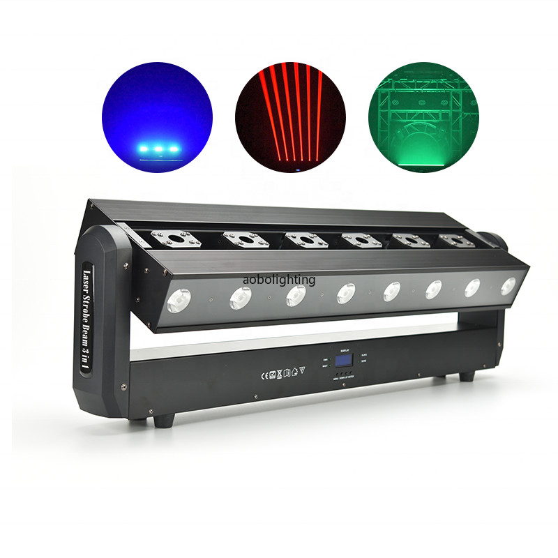 DJ 6 eyes laser strobe led beam DJ Disco Party laser Bar beam moving head lights