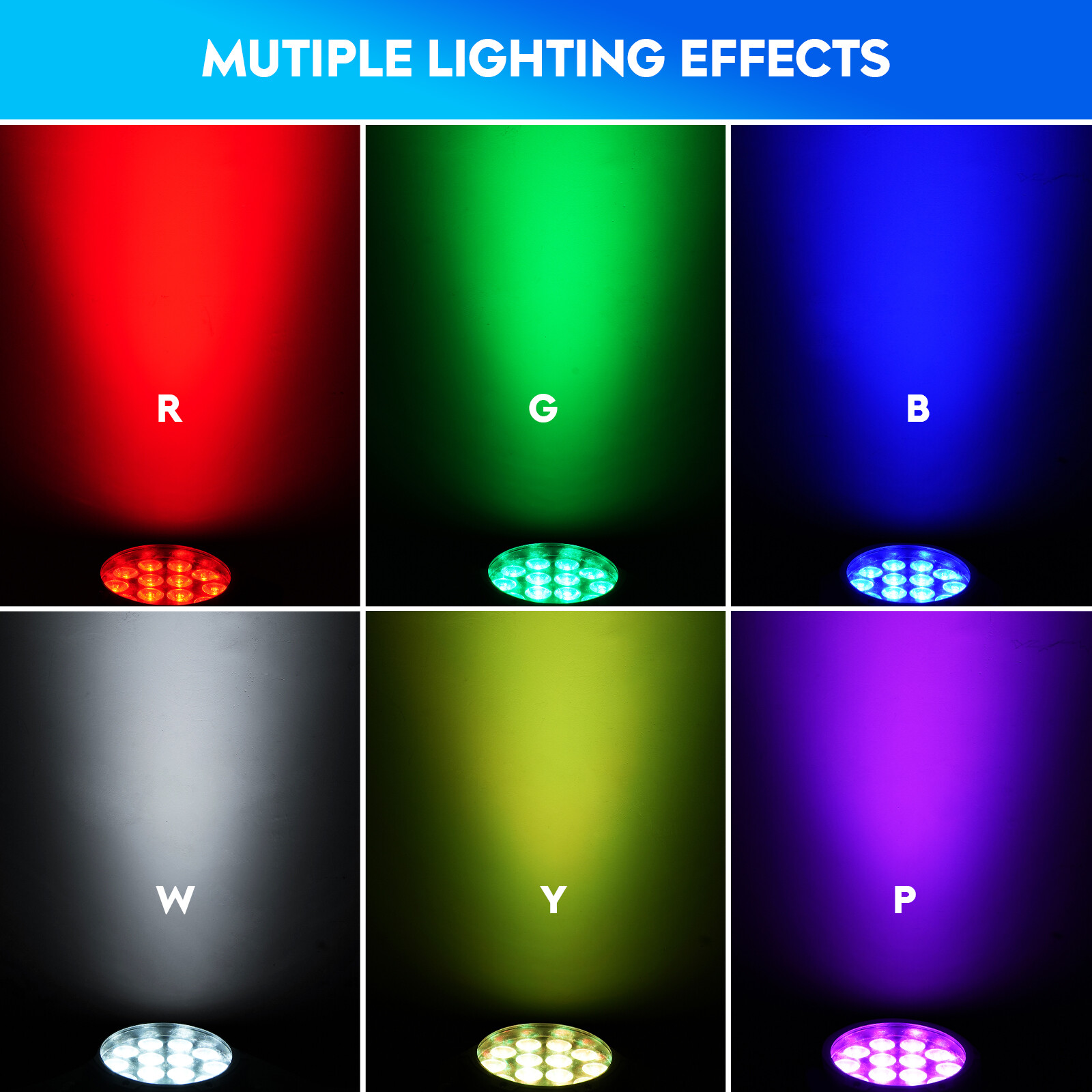 10PCS Waterproof 14x15W RGBW 4in1 LED Par Stage Light DMX DJ Disco Party Lights