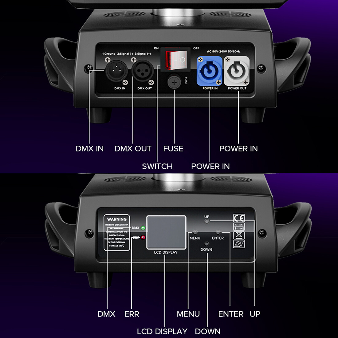 Professional 230W Moving Head Beam Light RDM 16CH Stage Church Wedding Rental
