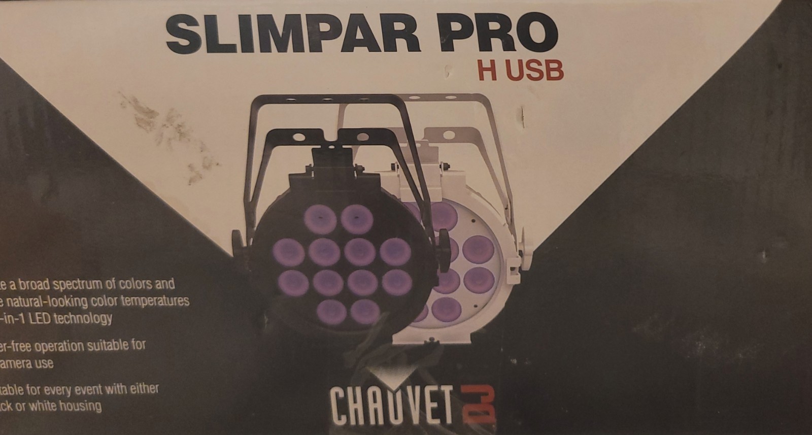 CHAUVET DJ SLIMPARPROHUSB SlimPAR Pro H USB, Black