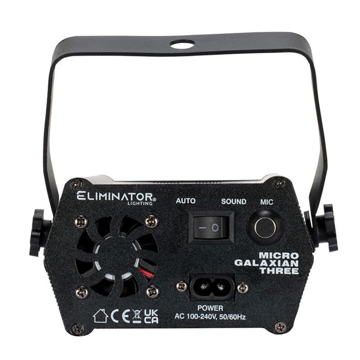 Eliminator Lighting Micro Galaxian Three Green & Red Laser