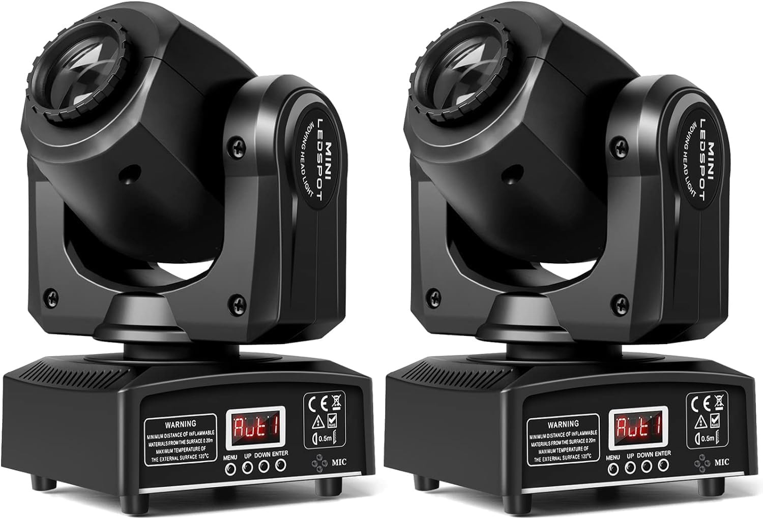 U`King Stage Lights Moving Head Lights 8 Gobos 8 Colors 11 Channels 25W Spotligh