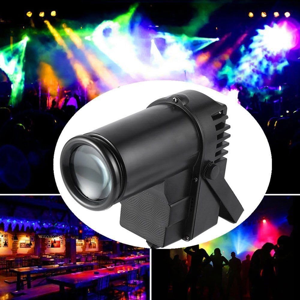 Pinspot Light 10W RGBW 512DMX Manual Bright Mirror Stage Spotlight 1PC