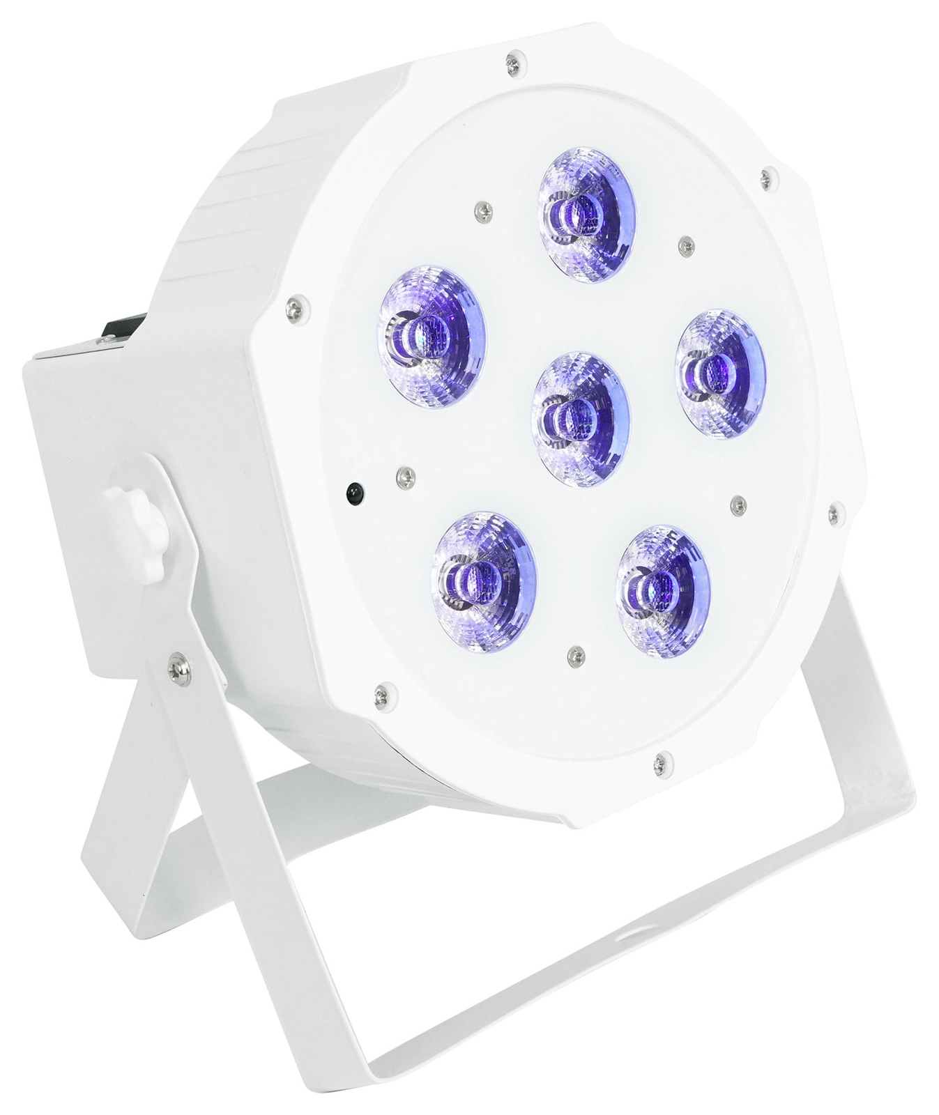 4) Rockville BATTERY PAR 61 White Rechargeable RGBWA+UV DMX DJ Up-Lights+Remotes