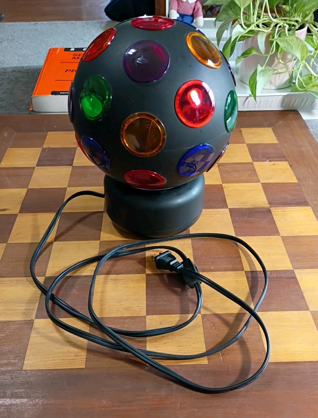 Disco Ball Rotating Multi-color Party “BALL OF LITE” Light Stands Or Hangs