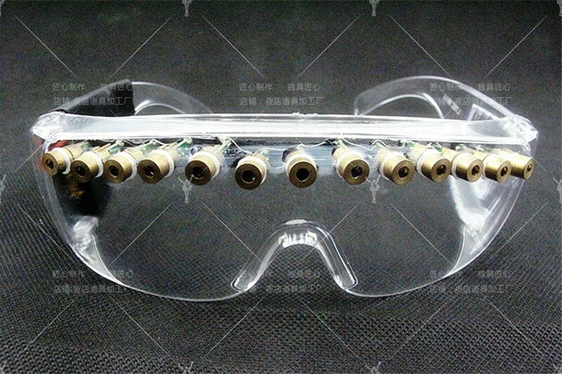 18 Head Laser Glasses Club DJ Party LED Stage Lighting Effects Dancer Eyeglass