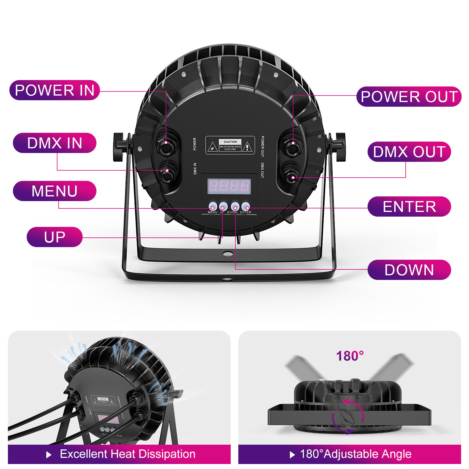 18X15W LED Par Light IP67 Waterproof DMX RGBW Outdoor Party Lights DJ Disco Show