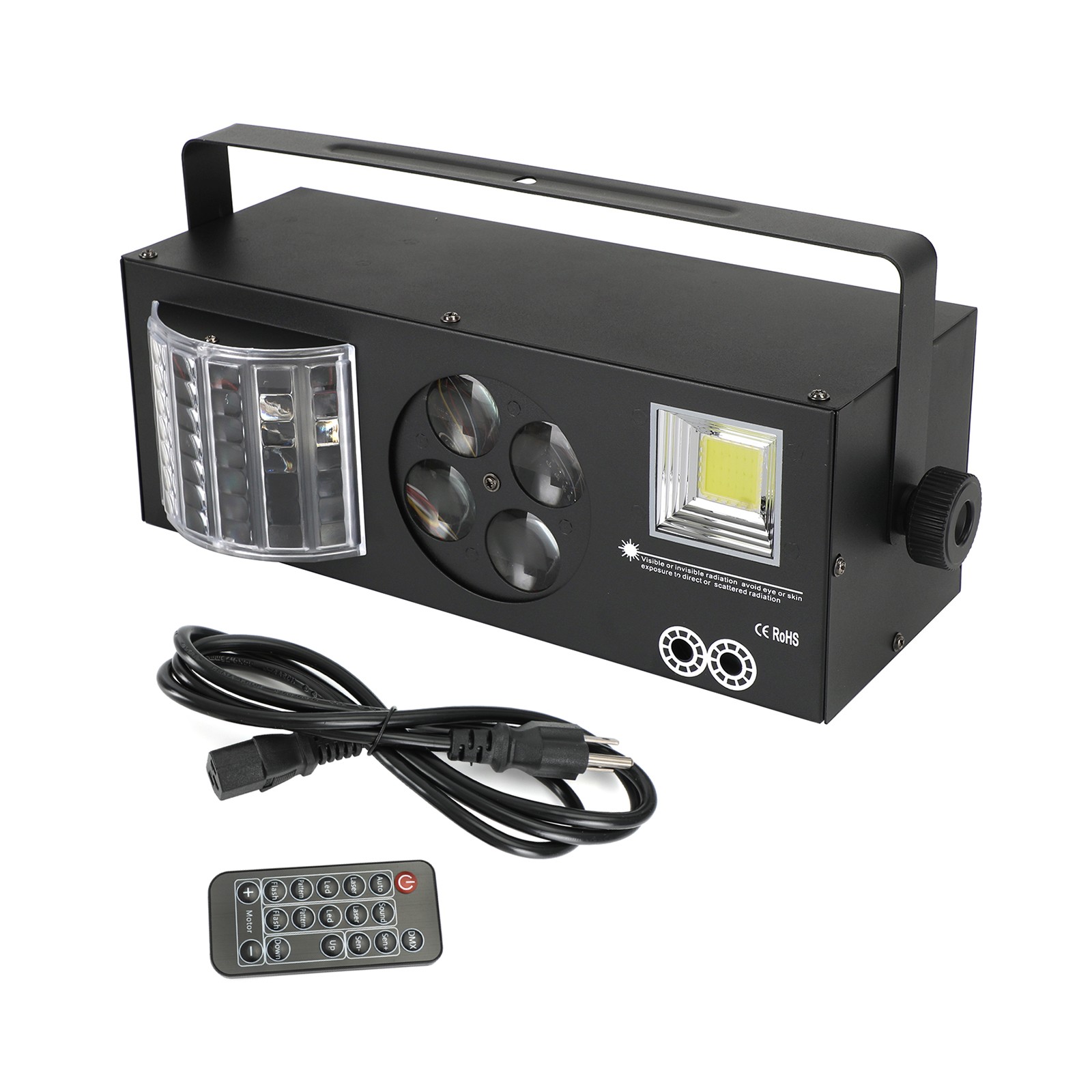 4 IN 1 80W RGBW Strobe Lights LED DMX Disco Party Stage Light+Remote USA